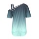 thumbnail image 4 of Tops de Ajuste Suelto para las Mujeres Moda Impresa Doble Suspensión Manga Corta Top Suelto, Blusa Casual Ligera, 4 of 5