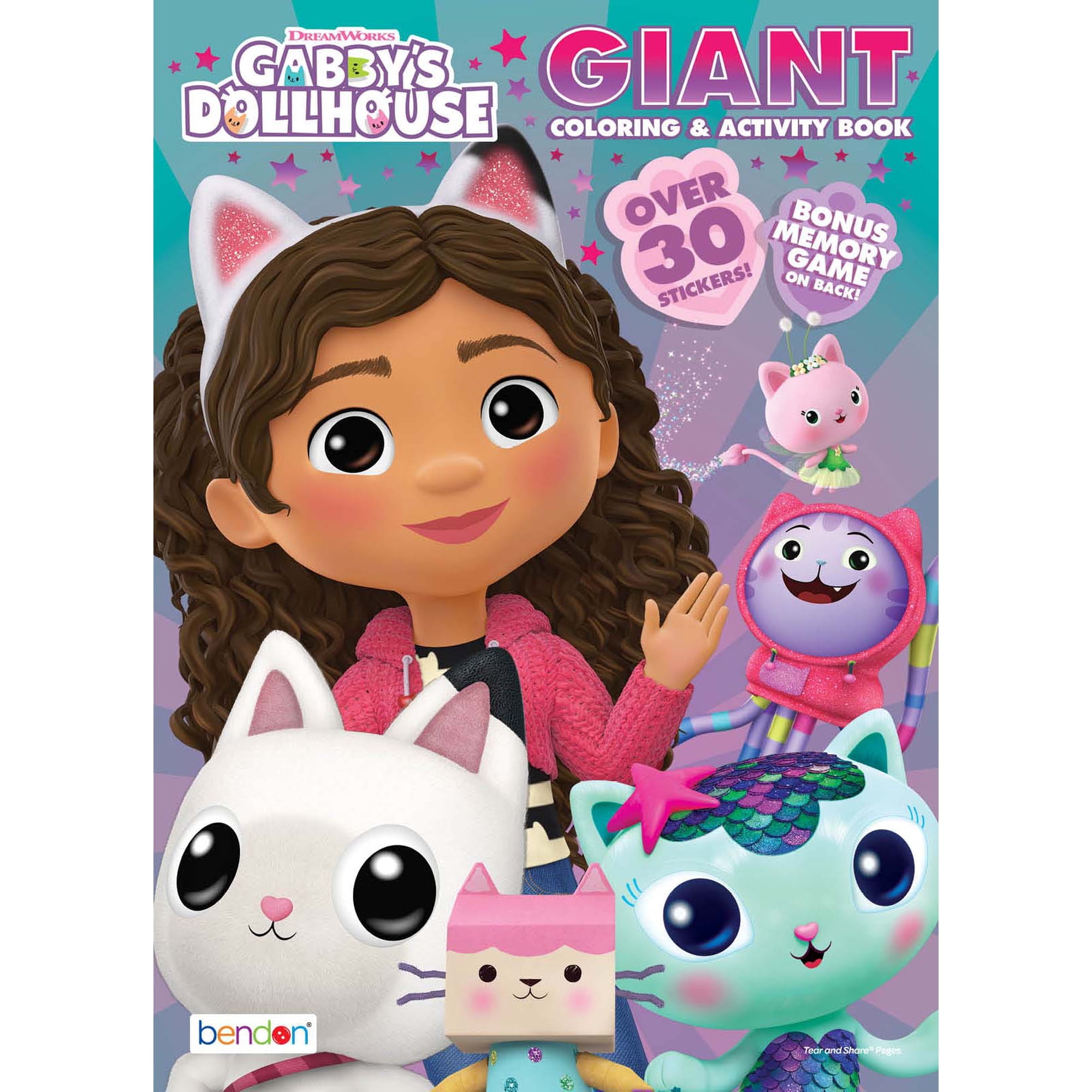 Dreamworks Gabby's Dollhouse 192 Page Coloring Book, Paperback