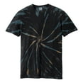 thumbnail image 5 of Yellow Rooster Men's Short Sleeve Tie-Dye Male Cotton T-Shirts Black Galaxy Spiral 2XL, 5 of 6