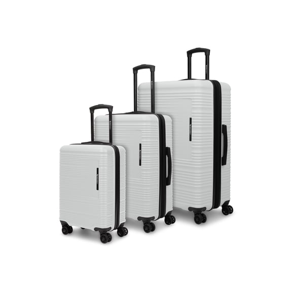 Swiss Mobility YVR 3 Piece ABS/PC Hardshell Luggage Set (20", 24", 28"), Lgrey