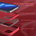thumbnail image 4 of Compatible with iPhone 13 Pro Max Case for Women, [Drop Protection] [Anti-Fingerprint] [Anti-Scratch] Shockproof Soft-Touch Silicone Phone Case for iPhone 13 Pro Max 6.7", Red, 4 of 12