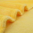 thumbnail image 6 of Unique Bargains Fuzzy Plush Flannel Fleece Throw Blanket Yellow 59" x 78", 6 of 8