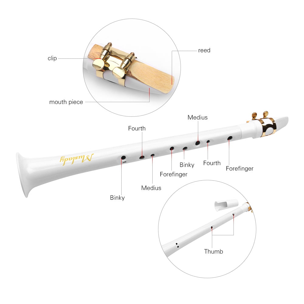 ZUOMU Pocket Sax Mini Portable Saxophone Little Saxophone with Carrying Bag  Woodwind Instrument Instrument Saxophone