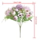 thumbnail image 2 of Tela de seda de flores artificiales ramo de flores falsas boda fiesta fotografía Prop decoración floral, púrpura claro 2 Piezas tholdsy HA6620-03B*2, 2 of 5