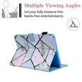 thumbnail image 3 of Allytech iPad Mini Case, iPad Mini 5 Case, iPad Mini 1 2 3 4 Case, PU Leather Slim Folio Flip Multi Angle Stand Auto Sleep Wake Corner Protection Case Cover for Apple iPad Mini 1 2 3 4 10, Grid Marble, 3 of 6