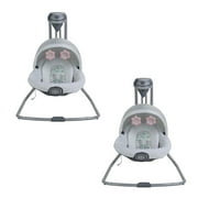 Angle View: Graco Oasis Infant Baby Soothe Surround 6-Speed Removable Swing Rocker (2 Pack)
