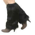 thumbnail image 2 of Visland Women Fur Leg Warmer, Fashion Sexy Solid Color Soft Faux Fur Furry Plush Winter Leg Warmer Boot Cuffs Cover, 2 of 7