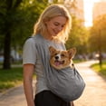 thumbnail image 4 of Large Pet Sling Carrier Up to 40 Lbs, Adjustable Padded Wide Shoulder Strap Thickened Pet Travel Bag, 4 of 4
