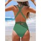 thumbnail image 2 of Conjunto de bikini de dos piezas de cintura alta para mujer Tirantes halter Borla S, 2 of 4