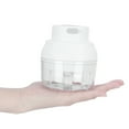 thumbnail image 4 of Garlic Crusher, Efficient Food-Grade PC Container USB High Hardness Electric Vegetable Cutter, For Home Restaurant White, 4 of 8