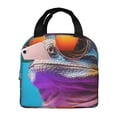 thumbnail image 1 of Easygdp Lizard With Sunglasses Colorful Bolsa Térmica Premium - Tela Oxford Impermeable, Gran Capacidad, Bolsillo Frontal, Unisex para Trabajo, Escuela, Actividades al Aire Libre y Picnics, 1 of 8