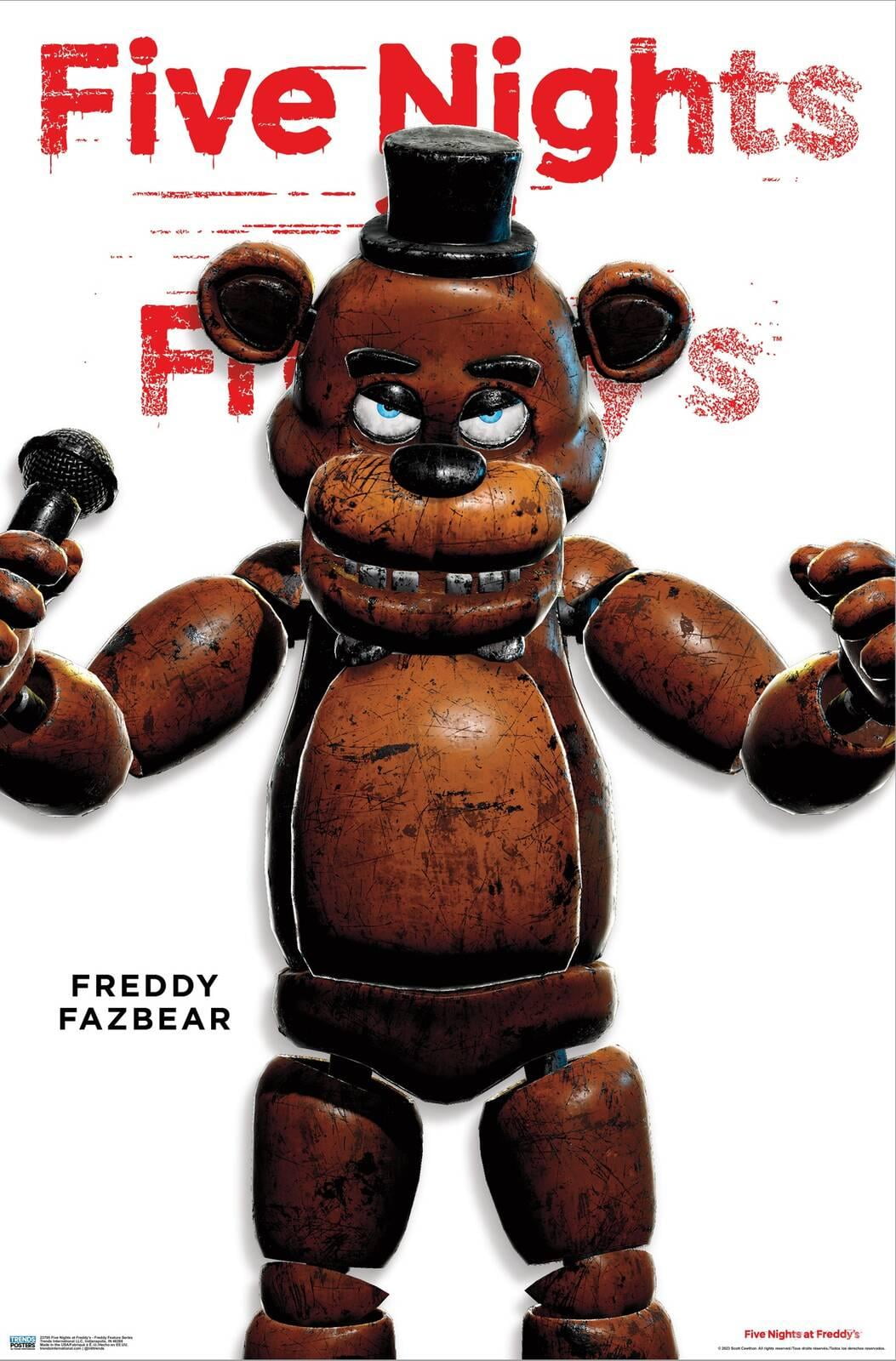 Five Nights at Freddy's - Freddy Feature Series Canvas Wall Poster, 22.375" x 34"