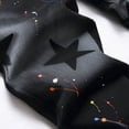 thumbnail image 5 of Mens Jeans Casual Hand Painted Five Pointed Star Straight Slim Leg Denim Trousers Skinny Fit Outdoor Activities Mens Pants Black 32, 5 of 8