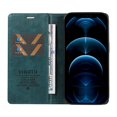 thumbnail image 2 of YIKATU YK-006 For iPhone 13 Pro Wallet Case Shockproof Litchi Texture Leather Phone Cover - Blue, 2 of 5