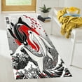 thumbnail image 6 of Japanese Fish Rug, Anime Lover Gift Rugs, Japanese Rugs, Animal Rug, Personalized Gifts, Thin Rug, Entry Rug, Bath Rug, Salon Decor Rug, 2.6'x6.5' - 80x200 cm, 6 of 8