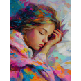 thumbnail image 1 of Qisvanset Toile Murale de Peinture à l'Huile Colorée et Rêveuse pour Fille 15,75 X 11,81 Pouces, 1 of 8