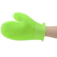 thumbnail image 3 of Guante de silicona antideslizante resistente a altas temperaturas para cocina casera (verde hierba), 3 of 8