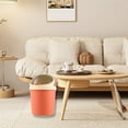 thumbnail image 7 of Kitchen Trash Can, Step-On Garbage Can with Lid, Tall Kitchen & Bathroom Trash Can, Small Office Waste Bin, Red - Xuniizn, 7 of 7