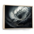 thumbnail image 2 of Designart "Tempestuous Dance Grey Storm III" Landscapes Floater Framed Wall Art Print, 2 of 7