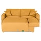 thumbnail image 4 of Sala Modular Reversible Makora Bennet con Memory Foam Mostaza Lino y Respaldo Ajustable, 4 of 8