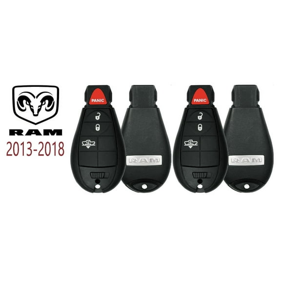 2 NEW RAM 2013 - 2018 Fobik Remote Key GQ4-53T W Air Suspension VLS