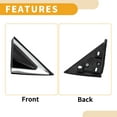 thumbnail image 4 of Unique Bargains Front Right Side Pillar Corner Triangle Trim for Hyundai Santa Fe 2013-2016, 4 of 7