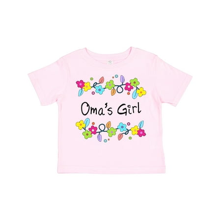 

Inktastic Omas Girl- Bright Flowers Gift Toddler Toddler Girl T-Shirt