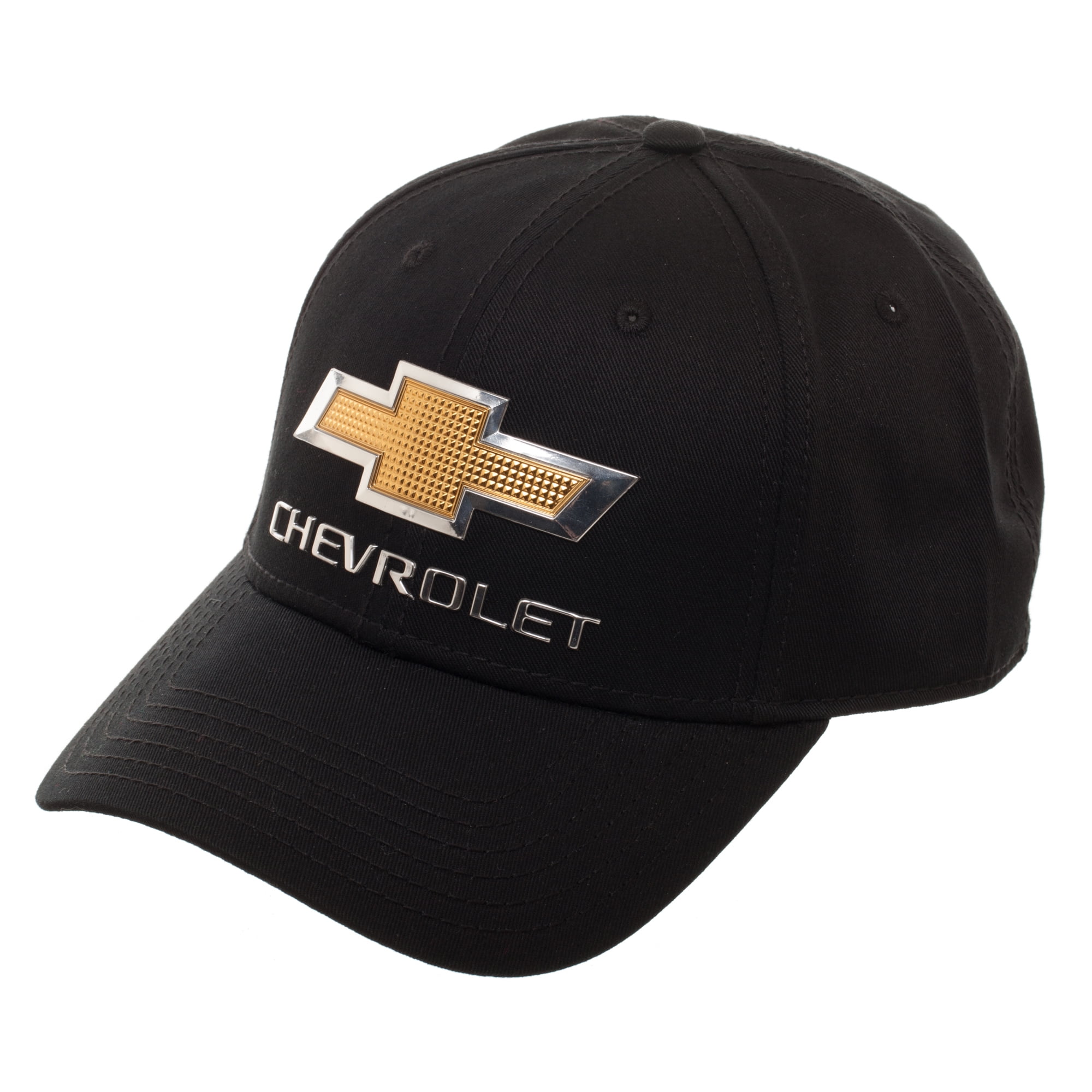 Chevrolet Black Adjustable Baseball Hat with Lightweight Chevrolet 