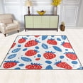 thumbnail image 2 of Yayeee Area Rugs for Living Room 5.2'x4' Non Slip Washable Bedroom Floor Carpet, Playful Strawberries, 2 of 5