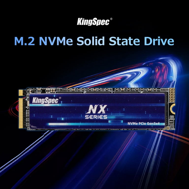 SSD M.2 NVME 2280 PCle Gen 3×4, NVMe 1.3 KingSpec 2To NX-2TB (2280) -  Disque SSD - KINGSPEC