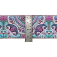 thumbnail image 2 of IBA Indianbeautifulart White Paisley & Mandala Kaleidoscope Fabric Laces For Crafts Printed Velvet&nbsp;Trim&nbsp;Fabric Sewing Border Ribbon&nbsp;Trims&nbsp;9 Yards 3 Inches, 2 of 2