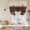 Yellow Mocha Brown Beige, variant on Vintage Coffee Time Tie Up Curtains for Windows, Adjustable Balloon Window Shades, Farmhouse Desserts Beige Burlap Kitchen Window Treatments Adjustable Roll Up Curtain for Basement/Nursery 52"x45"