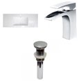 thumbnail image 1 of American Imaginations 39.75-in. W 1 Hole Ceramic Top Set In White Color - Overflow Drain Incl. AI-29768, 1 of 8