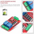 thumbnail image 2 of Time Delay Relay Module, DC 12V Timer Relay Programmable Delay Relay Module with LED Display, 2-Channel Timer Switch Self Lock Cycle Delay Controller Board for Smart Home, Automatic Control, 2 of 7