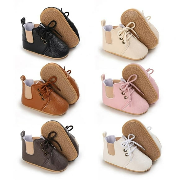 OUSITAID Infant Baby Boys Girls Classic PU Leather Wedding Loafers Brogue Toddler Oxford Dress Shoes First Steps Walking Flat Lazy Crib Shoe