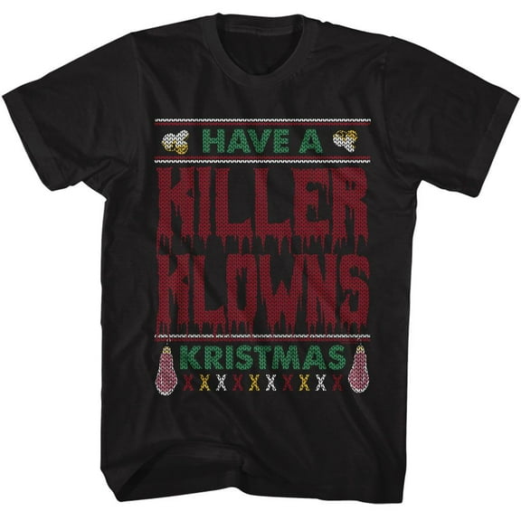 Killer Klowns From Outer Space Ugly Sweater Black T-Shirt