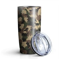 Camouflage 20oz Coffee Tavel Tumblers, Stainless Steel Mobile Tumbler, Vacuum Insulated Coffee Mug with Lid, Spill-Proof Travel Cup for Hot & Cold Drinks