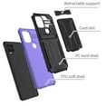 thumbnail image 3 of Decase for Motorola Moto G Stylus 5G 2021 Wallet Case with Credit Card Holder Stand Kickstand Slim Rugged Shockproof Heavy Duty Armor Military Grade Protective Phone Case, Purple, 3 of 9