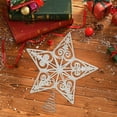 thumbnail image 6 of FeiFu Christmas Tree Star Topper Sparkling Tree Top Decoration Festive Finial Ornament Fits Standard Christmas Tree Sizes, 6 of 6