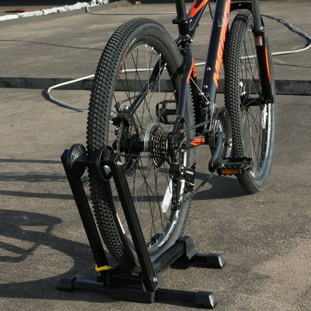 HOMCOM Home trainer vélo support d'entrainement pliable pour vélo de route  VTT roues 26 à 29 pouces gris métal bleu pas cher 