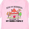 thumbnail image 4 of Inktastic Book my Reservation I'm Going To My Nana and Papa's- House Boys or Girls Long Sleeve Toddler T-Shirt, 4 of 5