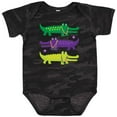 thumbnail image 3 of Inktastic Mardi Gras Holiday Alligators Boys or Girls Baby Bodysuit, 3 of 5