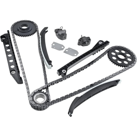 A-Premium Engine Timing Chain Kit W/Guide & Sprocket & More [fits SOHC, 8Cyl 5.4L] Compatible with Ford Expedition 2002-2011, Excursion, F-150, E-250, F-250 F-350 E-350 Super Duty & Lincoln Navigator