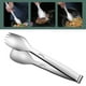 thumbnail image 1 of Pinzas de Acero Inoxidable Ganfancp para Comidas Dos Pinzas con Tenedor Barbacoa, 1 of 7