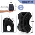 thumbnail image 4 of SAHEYER New Upgrade Inflatable Travel Pillow for Sleep Rest, Avoiding Neck and Shoulder Pain, Inflatable Neck Pillow with Free Eye Mask and Earplugs 7.64 x 5.94 x 4.57 inches ,1.08 Ib (Black), 4 of 8