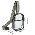 thumbnail image 2 of Fiudx Bolso Bandolera de Pvc Transparente, Versátil, para Llevar En El Pecho o Cruzado, Espacioso y Organizado, Accesorio para Conciertos o Eventos Deportivos, Correa Ajustable, Material Duradero, Co, 2 of 7