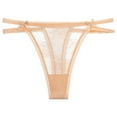 thumbnail image 1 of Gibobby Ropa interior mujer algodón Bragas de encaje para mujer Tanga sexy para mujer Pantalones de correa delgada Bragas de cintura(Anaranjado， S), 1 of 2