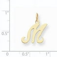 thumbnail image 3 of Charms Collection 14KY Script Letter M Initial Charm, 3 of 3