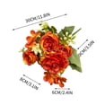 thumbnail image 2 of Real Touch Artificial Rose Flowers, Long STEMS Fake Rose Bouquet for Tall Vase, Faux Floral Stems for Home Office Wedding Decor, 2 of 7