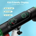 thumbnail image 4 of Electric Scooter for Kids Ages 6-14,200W Foldable E-Scooter with 3 Speeds (5/8/12 Mph),LED Display,Colorful Lights,Gift for Kid,Green, 4 of 8